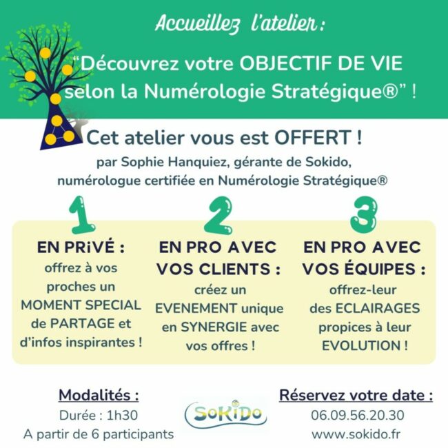 FLYER ATELIER OBJ DE VIE – V3 atelier numérologie stratégique®
